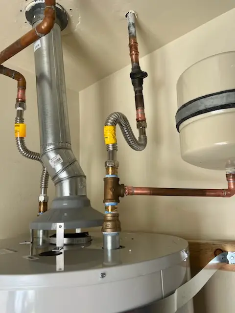 Water heater installation and plumbing repair in Outlet Area